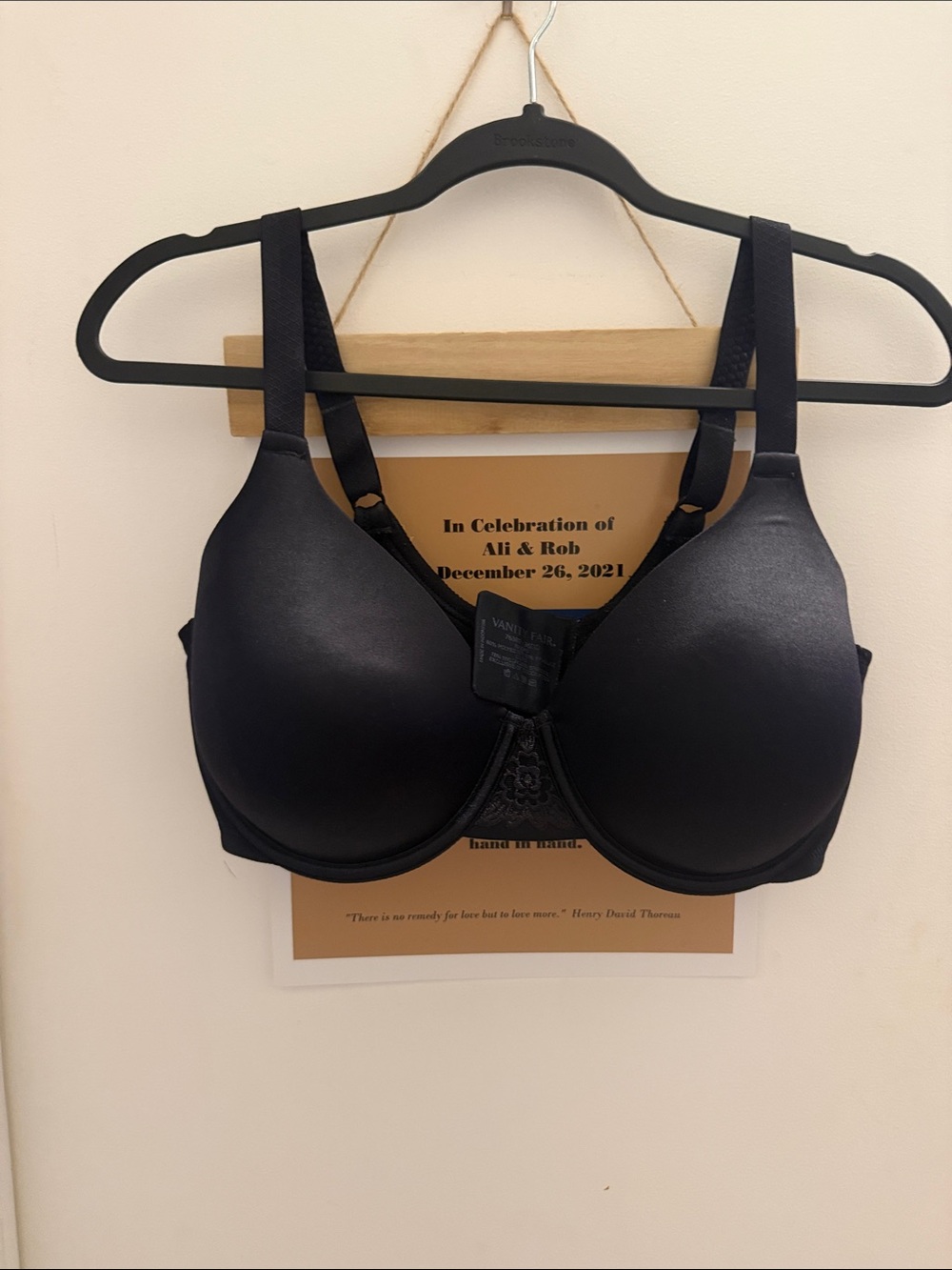 Vanity Fair Black T-Shirt Bra - Women Intimates & Sleepwear